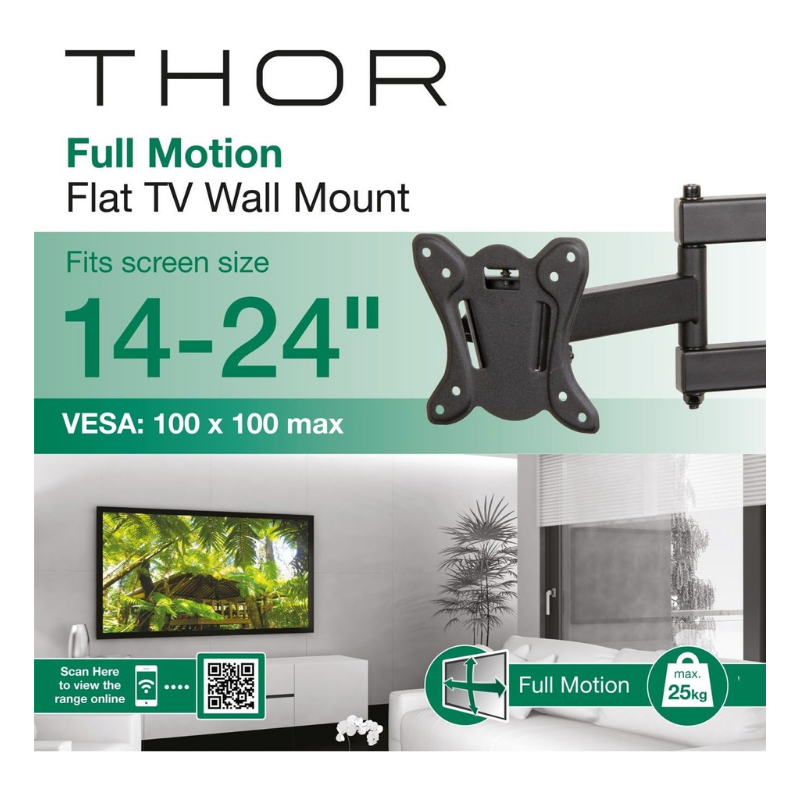 Thor Dual Arm Monitor Bracket 14 - 32"