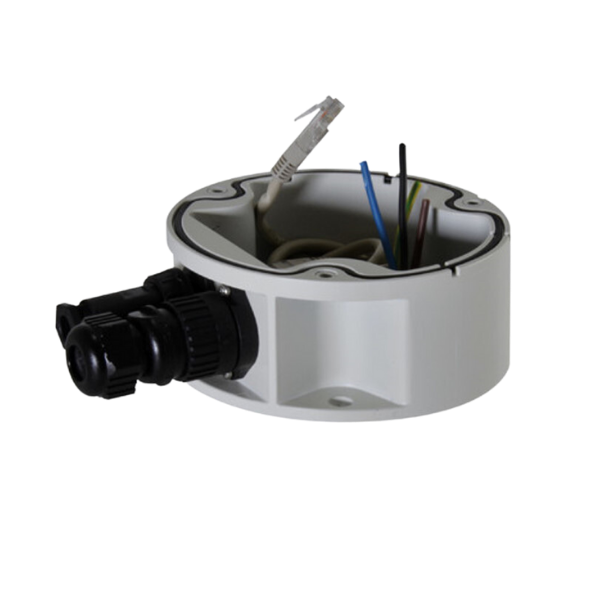 Avigilon Parapet mounting bracket with quick connectors,RJ45 (Ethernet & PoE) and7 poles to weld(power & I/O), compatible with H5A Rugged PTZ, close to RAL9002