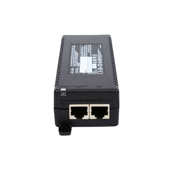 Indoor single port POE+ injector, for use with H4 PTZ in-ceiling or pendant variants in temperature range of -10°C to +50°C (14°F to 122°F);