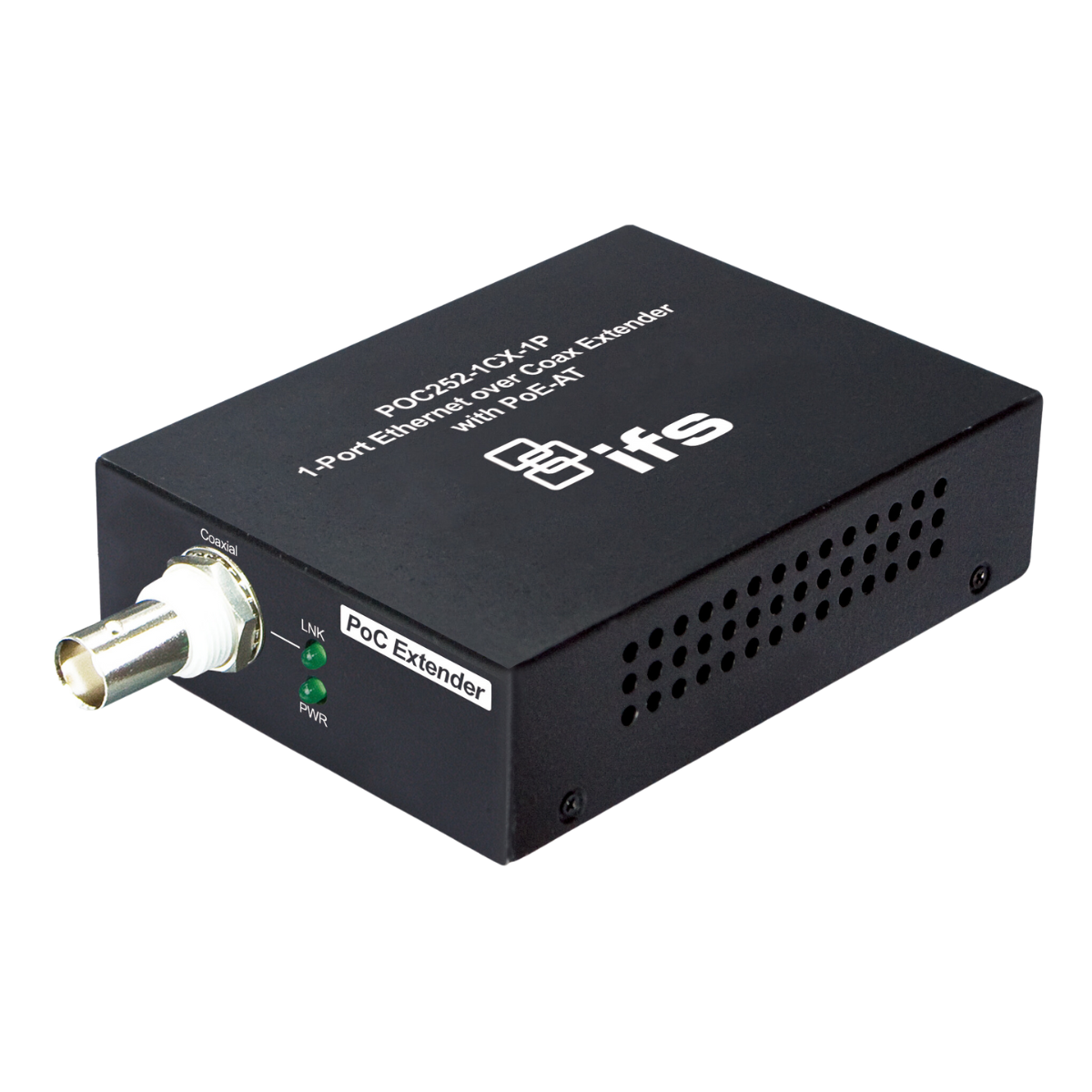 1-Port Power and IP over coax with PoE-AT - to be used in conguntion with the IP over coax (POC Series) network switches and media convertor.(Camera end)