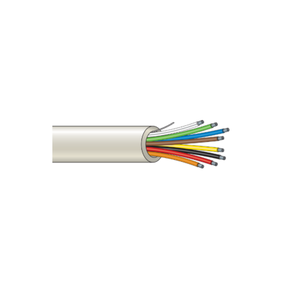 8 core cable brown 100m, conforms to BS4737, Section 3.30