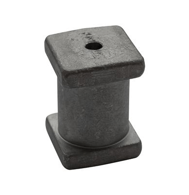 Welding block for ornamental hinge - Square base 35 x 35 mm compatible with 1004ORNA-M20 Clamphinge - Black steel