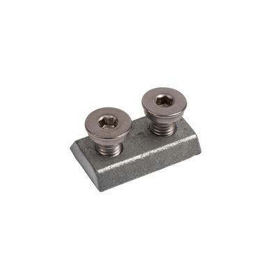 Hot-dip galvanised clawnut with stainless steel bolts M10