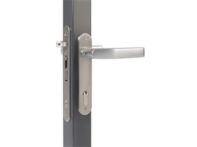 Insert lock with 30 mm backset for profiles of 50 mm or more
