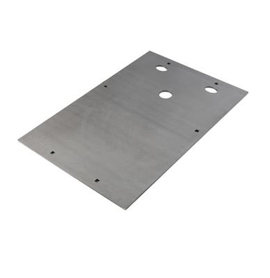 Black steel welding plate 530 x 350 x 5 mm for TURNITEC
