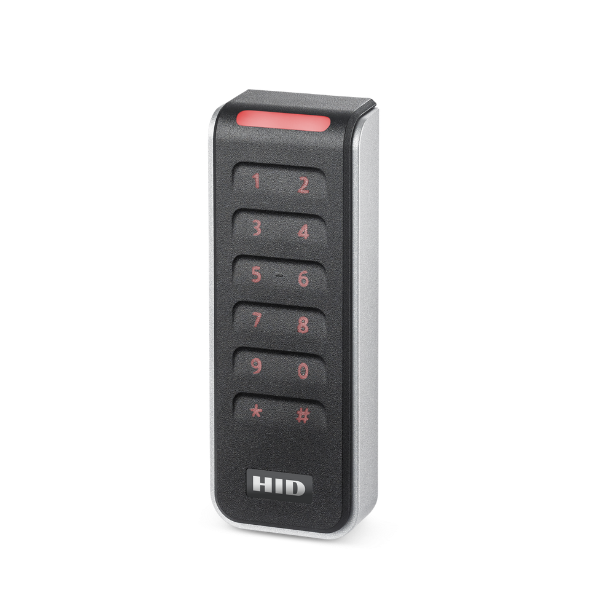 Signo20K; Mullion w/Keypad; Standard Profile ; OSDP/Wiegand; Terminal; Mobile Ready; BLE; Avigilon Logo