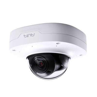 Ava Dome Camera White. 5MP AI-powered dome camera, IR and advanced microphone array, indoor and outdoor, up to 10 year warranty with an active Aware license.