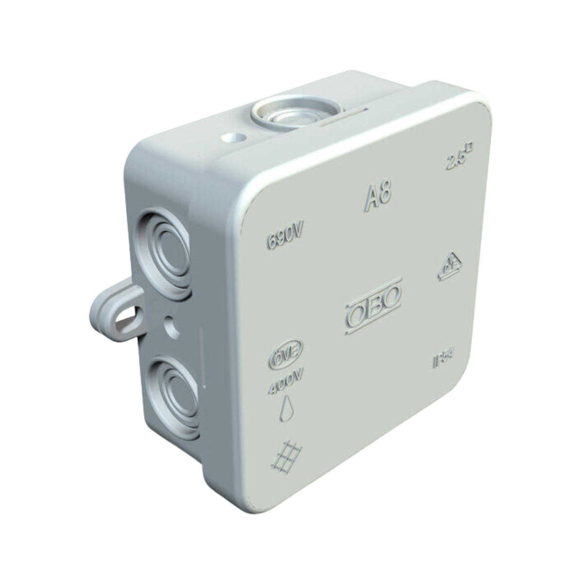 OBO A8 JUNCTION BOX 75x75x36mm
GREY - EMPTY