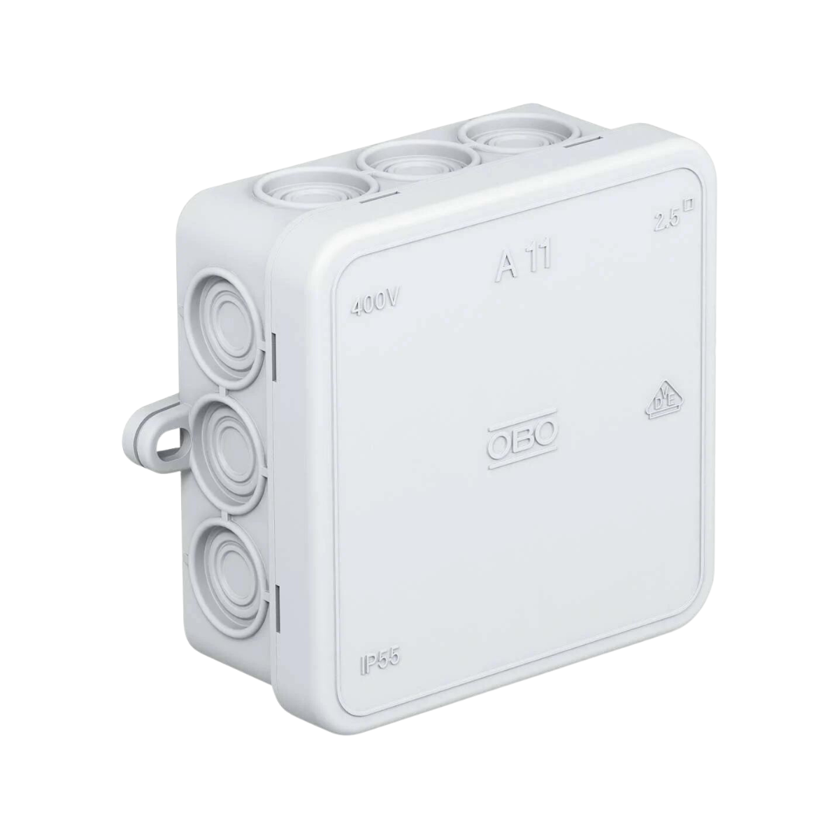 OBO A11 JUNCTION BOX 85x85x40mm GREY - EMPTY