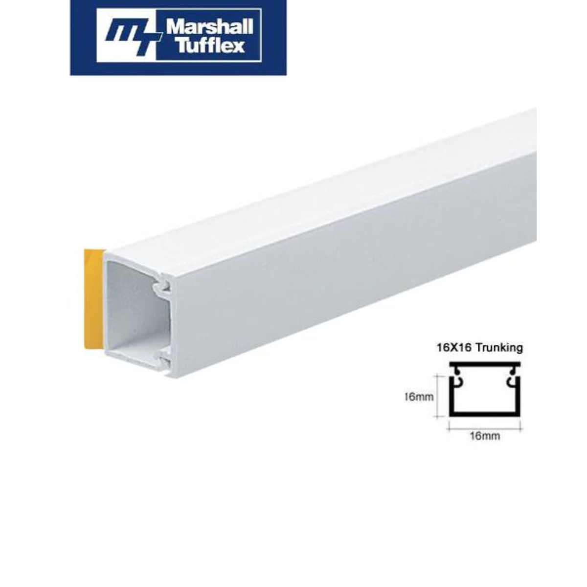 MT 16 X 10mm MINI TRUNKING SELF FIX (3m lenght)