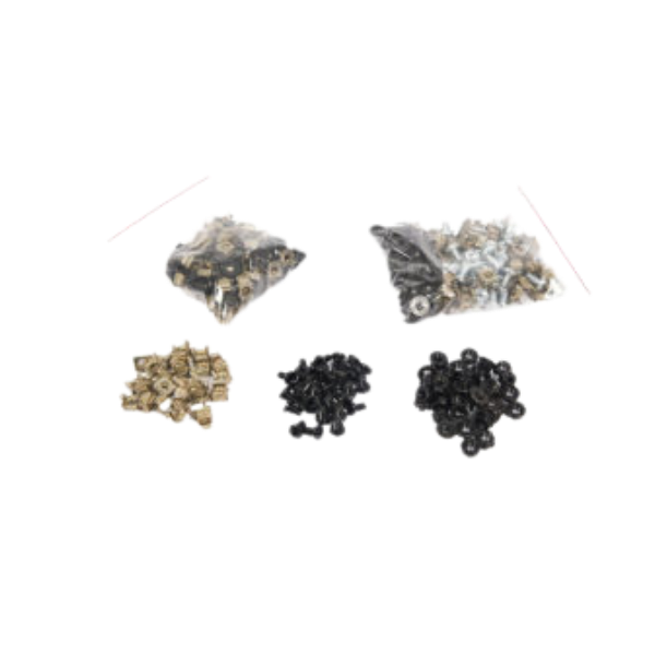 M6 CAGE NUTS AND SCREWS, 1set= 100pcs.