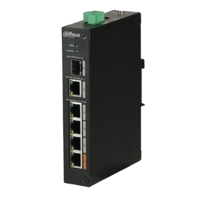 Dahua 4-Port PoE x1SFP up to 250m POE 10/100 1 x Giga Uplink Unmanaged Switch