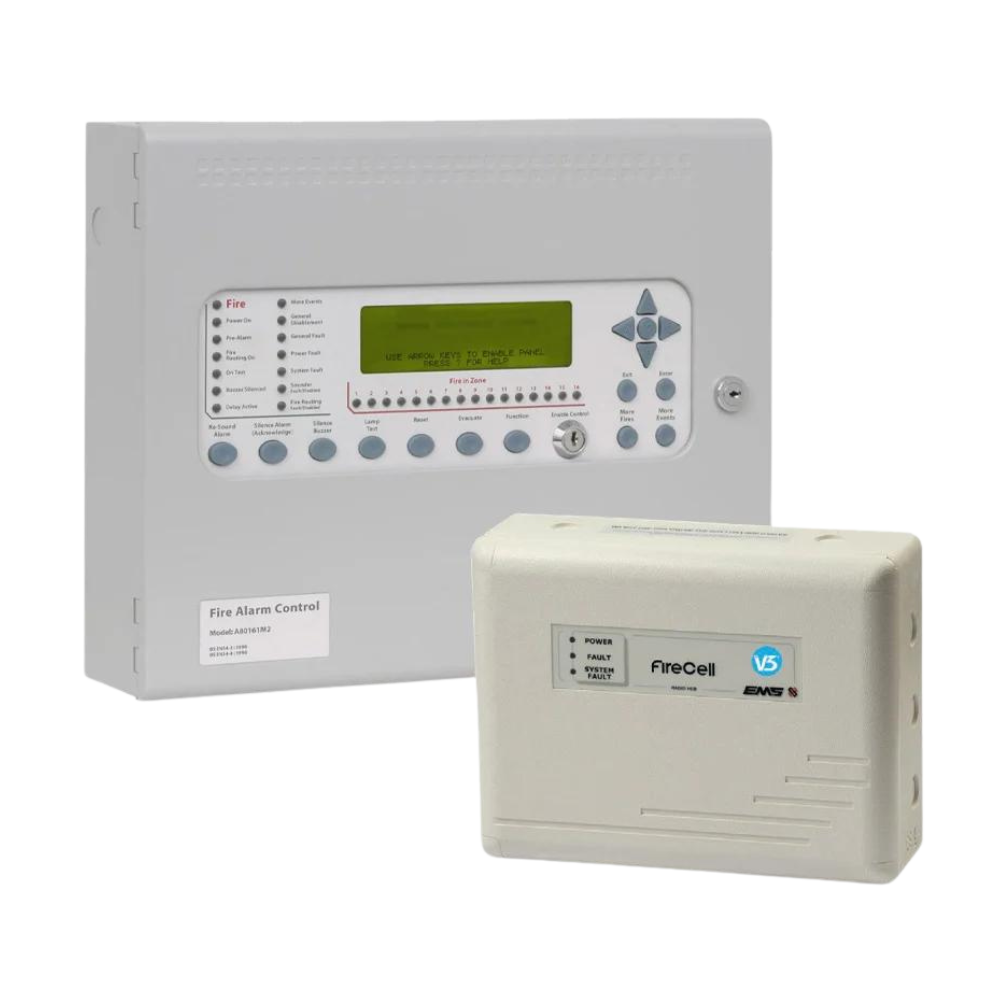 EMS FireCell 1 Loop panel Non-Network & System Control Hub Interface & hub 5000-444-V3.