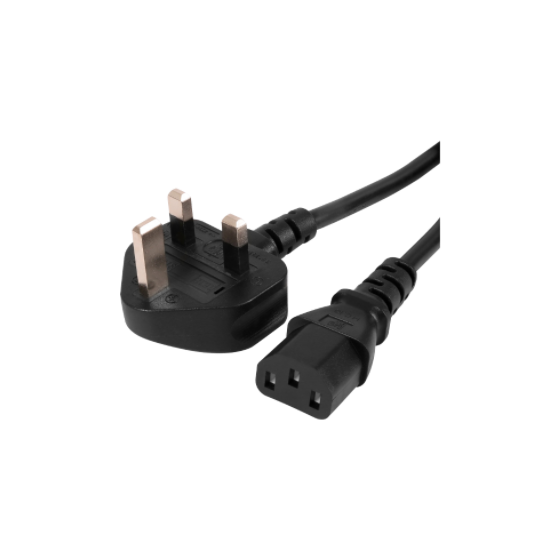 C13 - UK PLUG WELDED 5 A, 2M - Kettle Lead.
