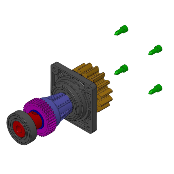 Ditec Gearing shaft group for Neos600/1000
