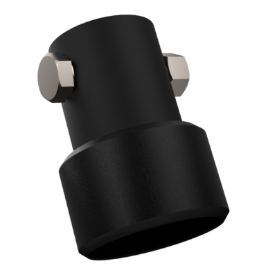 Gardner 38mm Universal 2 Hole Pole Camera Adaptor (NPT1.5Female) Black ( RAL9005)