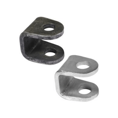 U-shaped ear plate in black steel (B) For Eyebolt M18 and Bolt Ø 16 mm