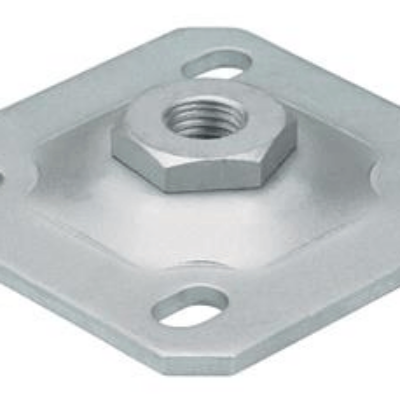 Wall plate hot-dip galvanized - For M12 hinge axles