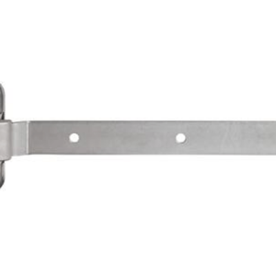 180° 3-way adjustment hinge for wooden gates - Hinge arm in stainless steel