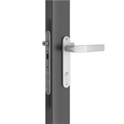 Insert lock with 60 mm backset for profiles of 80 mm or more for metal gates