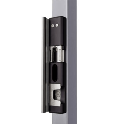 Surface mounted electric security keep in RAL 9005 - (Ruptura - Fail open)