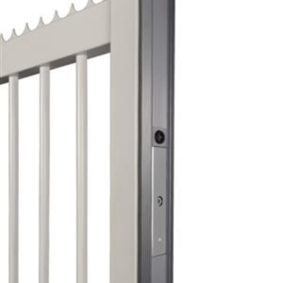 Aluminium finishing profile for sliding gates to combine with MAGUNIT in RAL 9005