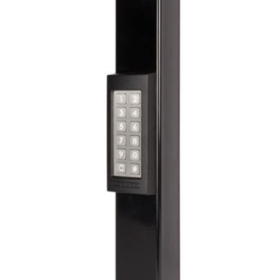 Sturdy, frost-free and weather resistant keypad with 2 integrated relays in RAL 9005