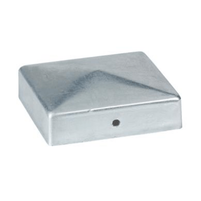 Post cap to screw on For square profiles 100 x 100 mm, Hot-dip galvanized