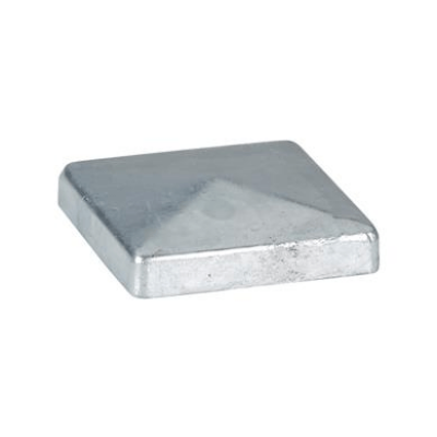 Post caps For square profiles 100 x 100 mm in Zinc plated