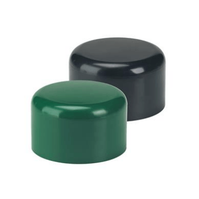 Post caps For round profiles Ø 48 mm in RAL 9005