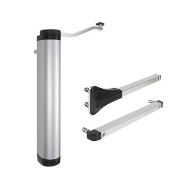 Powerful and all-round hydraulic gate closer for 90° and 180° hinges - Silver
