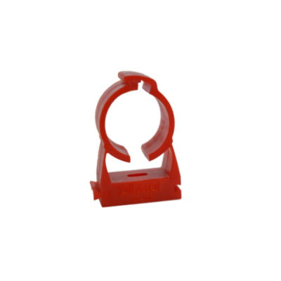 kidde Airsence Stratos Pipe clip – red – pack of 100
Installation accessory for 3/4" pipework. Clip lock pipe clip, ABS material, complies with the requirements of EN61386-1, colour - red
Note: Pipework should be supported approx. every 1.5m, pipework bends should be located with 2 clips, one clip should be placed either side of the bend.