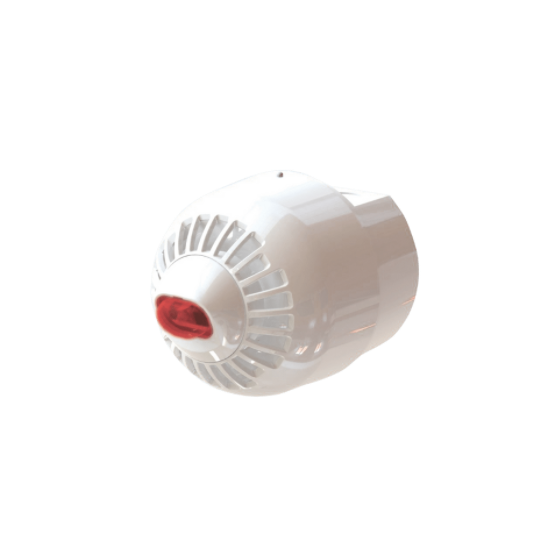 2000 Series Wall Mount Sounder/Beacon, Multi Tone, Deep Base - WHITE, Red Flash