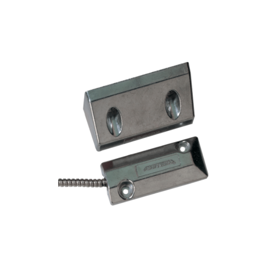 Surface Overhead/Floor mount contact with 2M armoured cable, N/C, 75mm gap max, (Grade 2)(roller shutter)