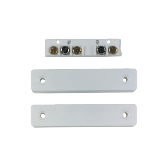 Surface mount contact, 20mm gap, N/C, 5 screw terminals, white (ungraded)