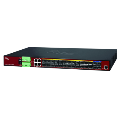 Enterprise-class 24-port SFP Gigabit Switch with 10G uplink