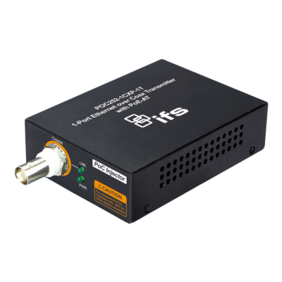1-Port Power and IP over coax with POE-AT - for use in conguntion with POC252-1CX-1P media converter.(Comms end).