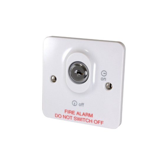 Fire alarm control panel Mains keyswitch