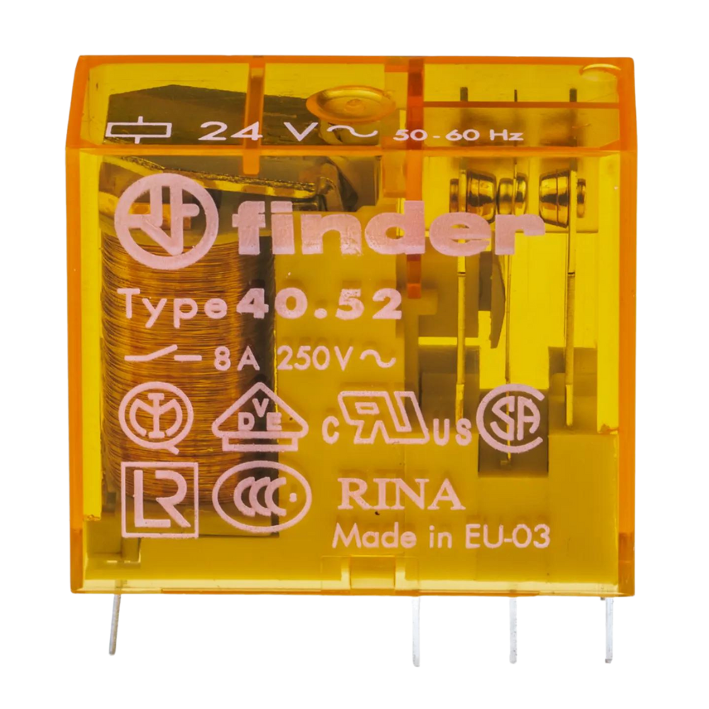 Mini Relay 24VAC (Low Volt Contacts)Orange