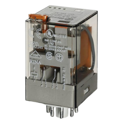 Mains Relay 12VAC Coil (220V Contacts)