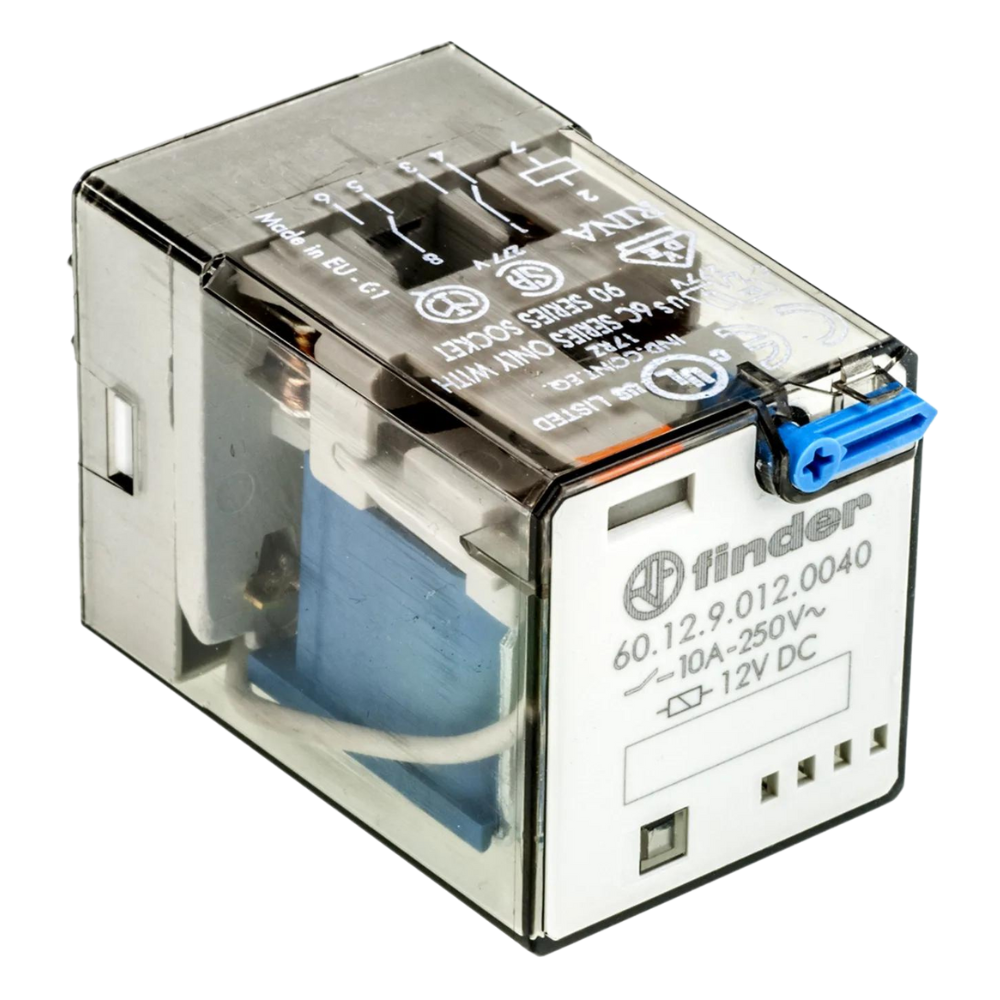 Mains Relay 12VDC Coil (220V Contacts)