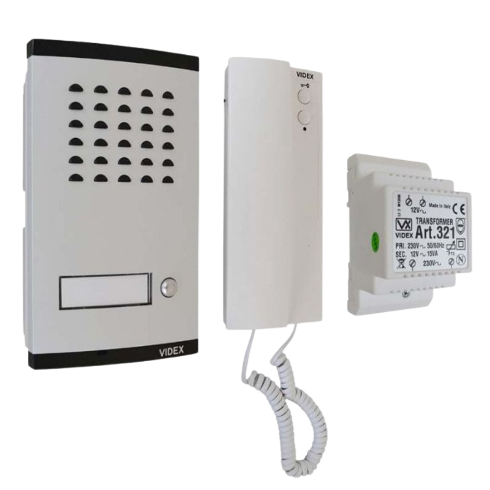 Videx 1Way 2Wire S/S S'face Mt  Audio Kit