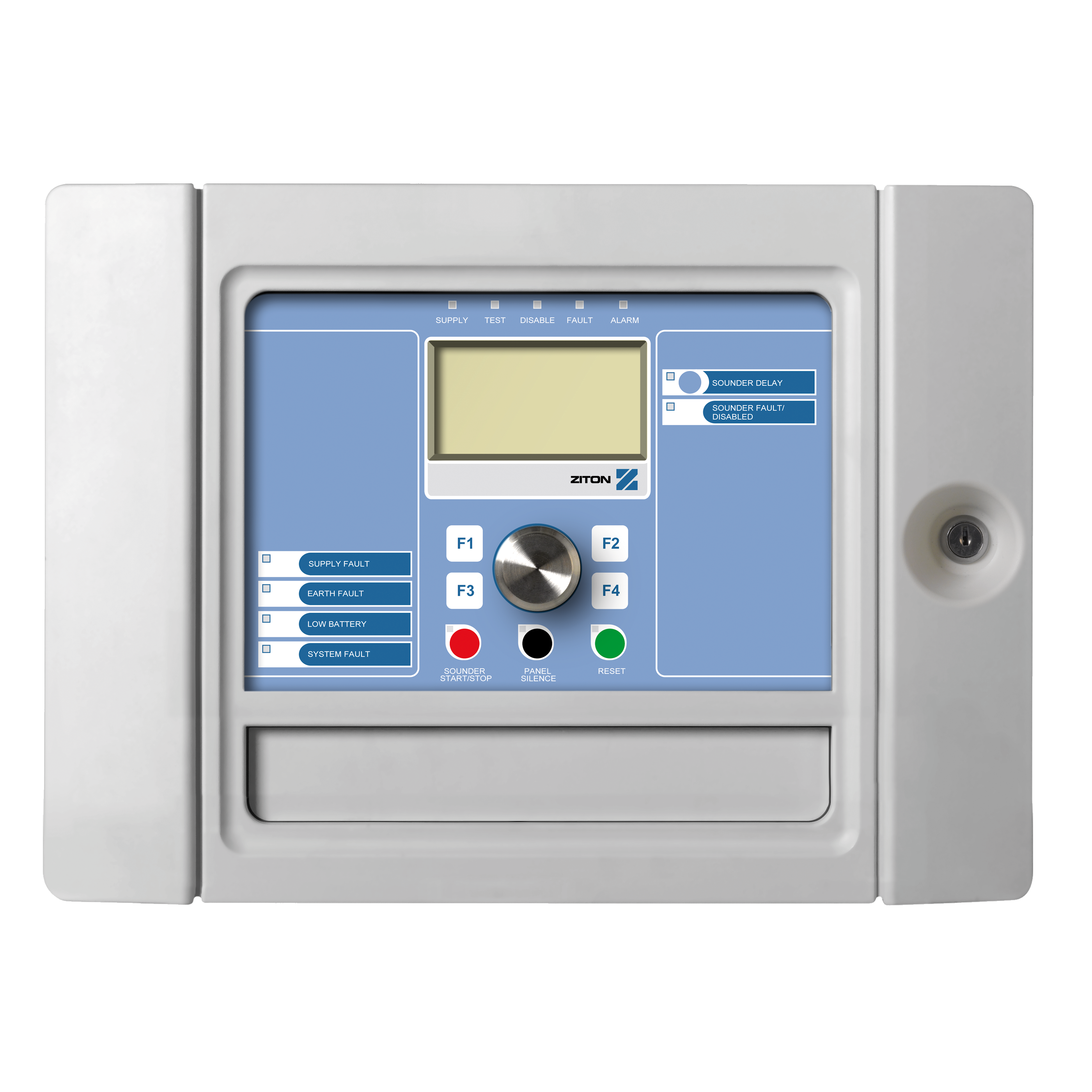 ZP2 Addressable Fire Panel - 1 Loop small cabinet - no Zone LEDS (add ZP2-ZI-24-S)