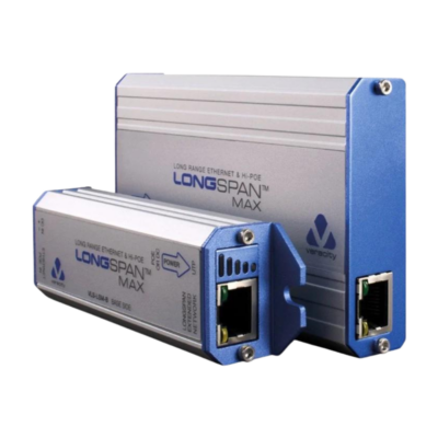 Veracity LONGSPAN MAX BASE. Hi-Power, up to 90W long-range Ethernet & POE extender