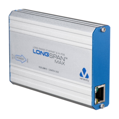 Veracity LONGSPAN MAX CAMERA.  Hi-Power, up to 90W long-range Ethernet & POE extender