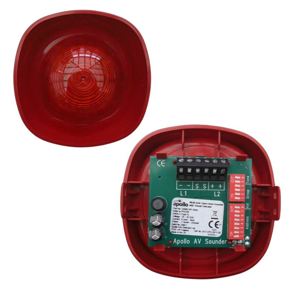 Apollo XP95 OPEN-AREA SOUNDER VID - IP21C - R/R - ISO