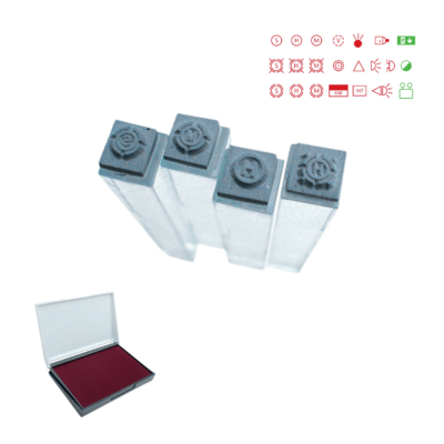 Koras Fire Alarm & Emergency Lighting Design Stamp Kit (22 Stamps)