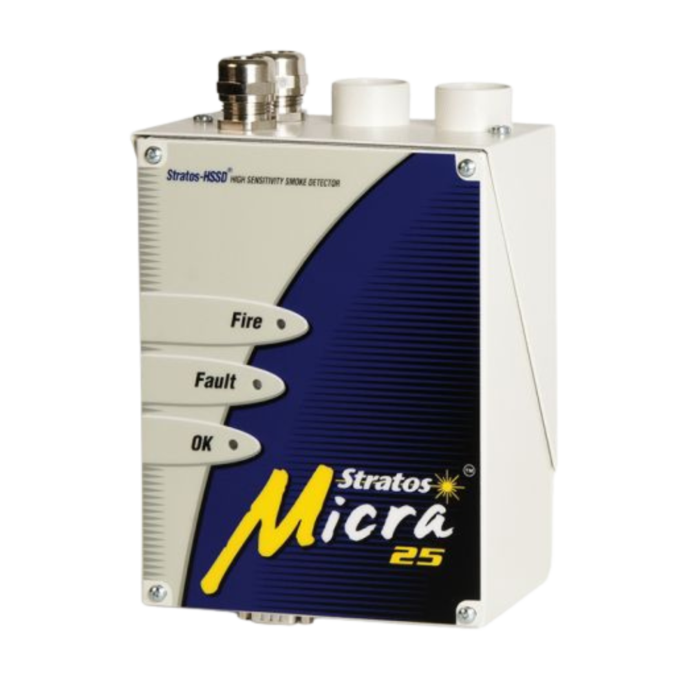 kidde AirSense Stratos Micra 10 High Sensitivity Smoke Detector max pipe 50m (lift shaft )