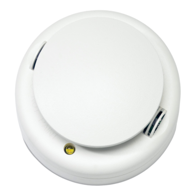 Photoelectric smoke and heat detector with c/o relay output & auto-reset