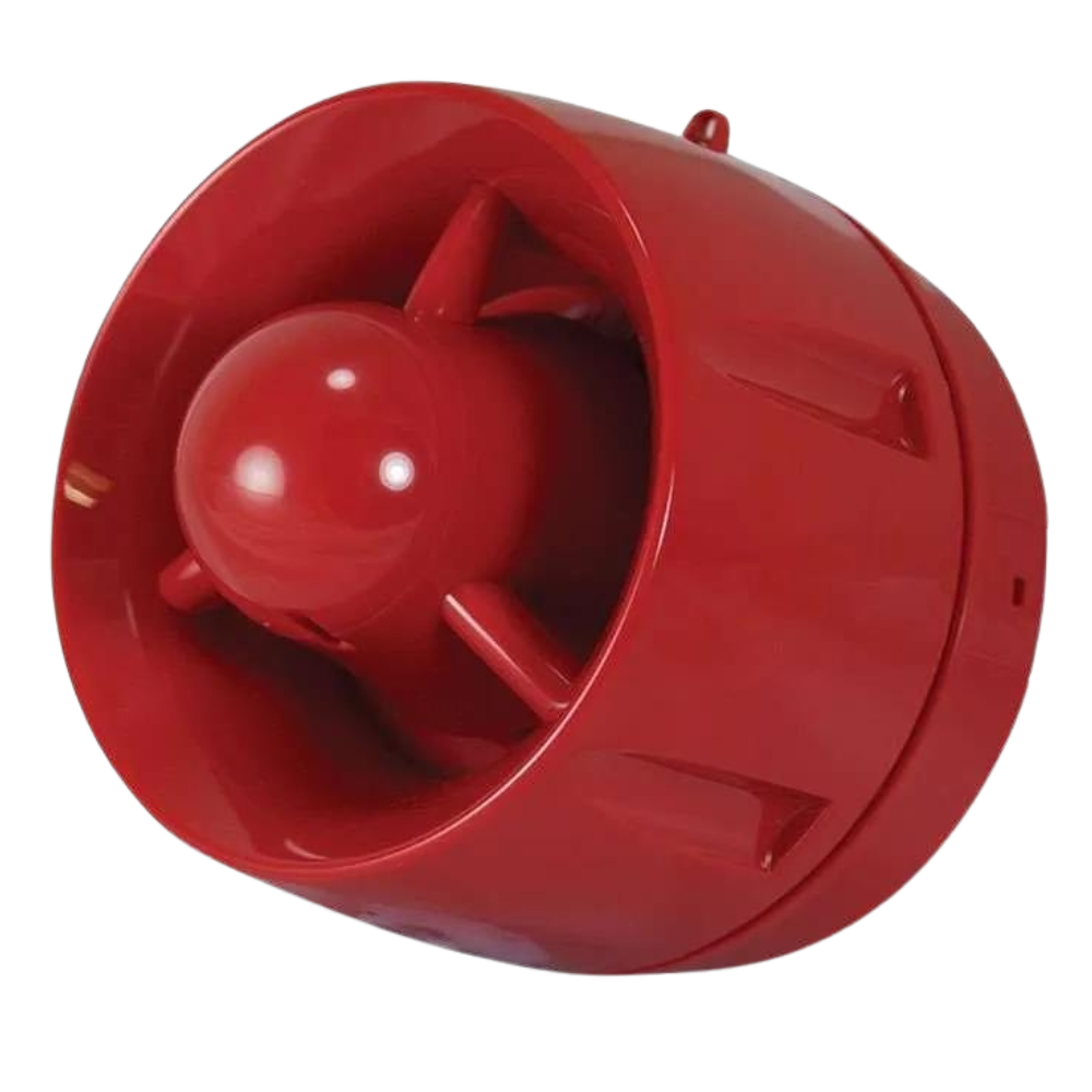 C-Tec CAST Hi-Output 100dB wall sounder, shallow, red